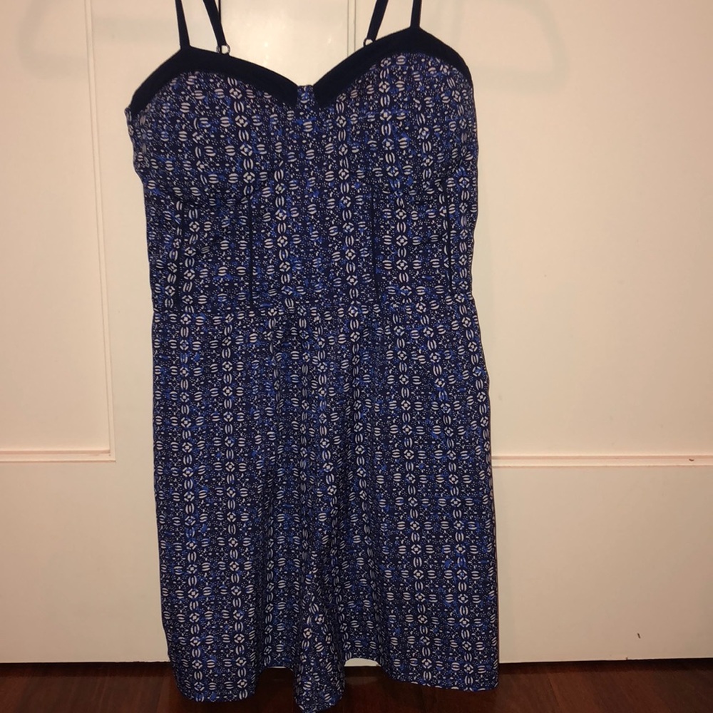Black and blue romper